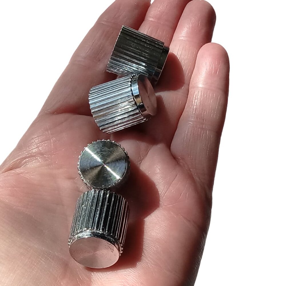 4 Vintage Radio Volume Knobs, Stereo Replacement Parts